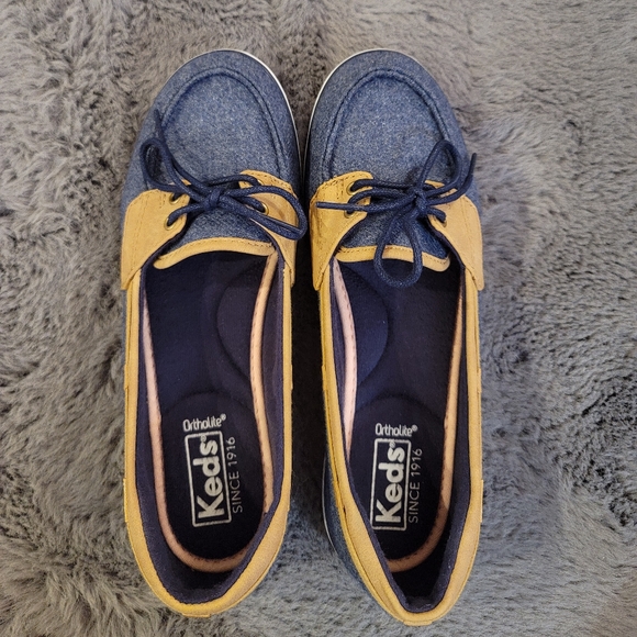 Keds Charter Chambray Boat Shoes - Picture 1 of 4